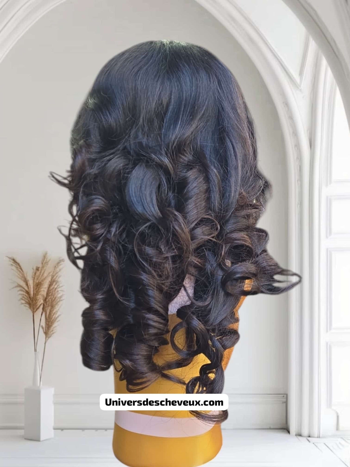 Donneur 100% naturelle, bouncy curl, couleur naturelle, dentelle transparent, 345g.