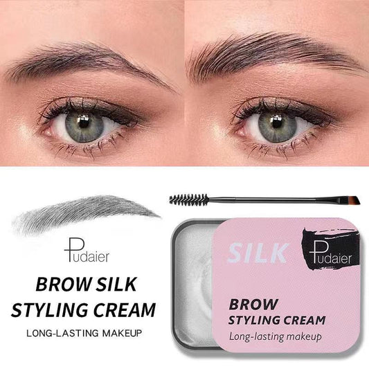 Pudaier,creme coiffante en soie pour sourcils,maquillage longue duree.