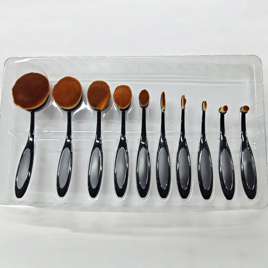 Ensemble de pinceaux 10pcspour fond de teint multi-usage  pour le maquilage.
