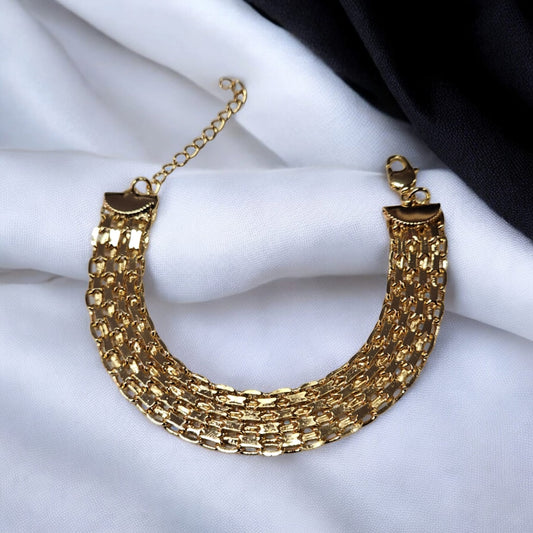 Bracelet de luxe exquis pour femme,bijoux bicolores, couleur.  21cm.