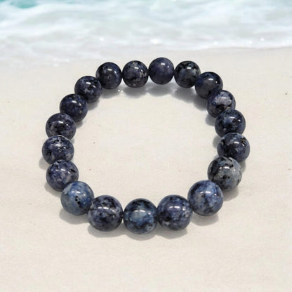 Bracelet perles naturelle blue.