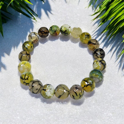 Bracelet perles  en pierres naturelle mixed couleurs.