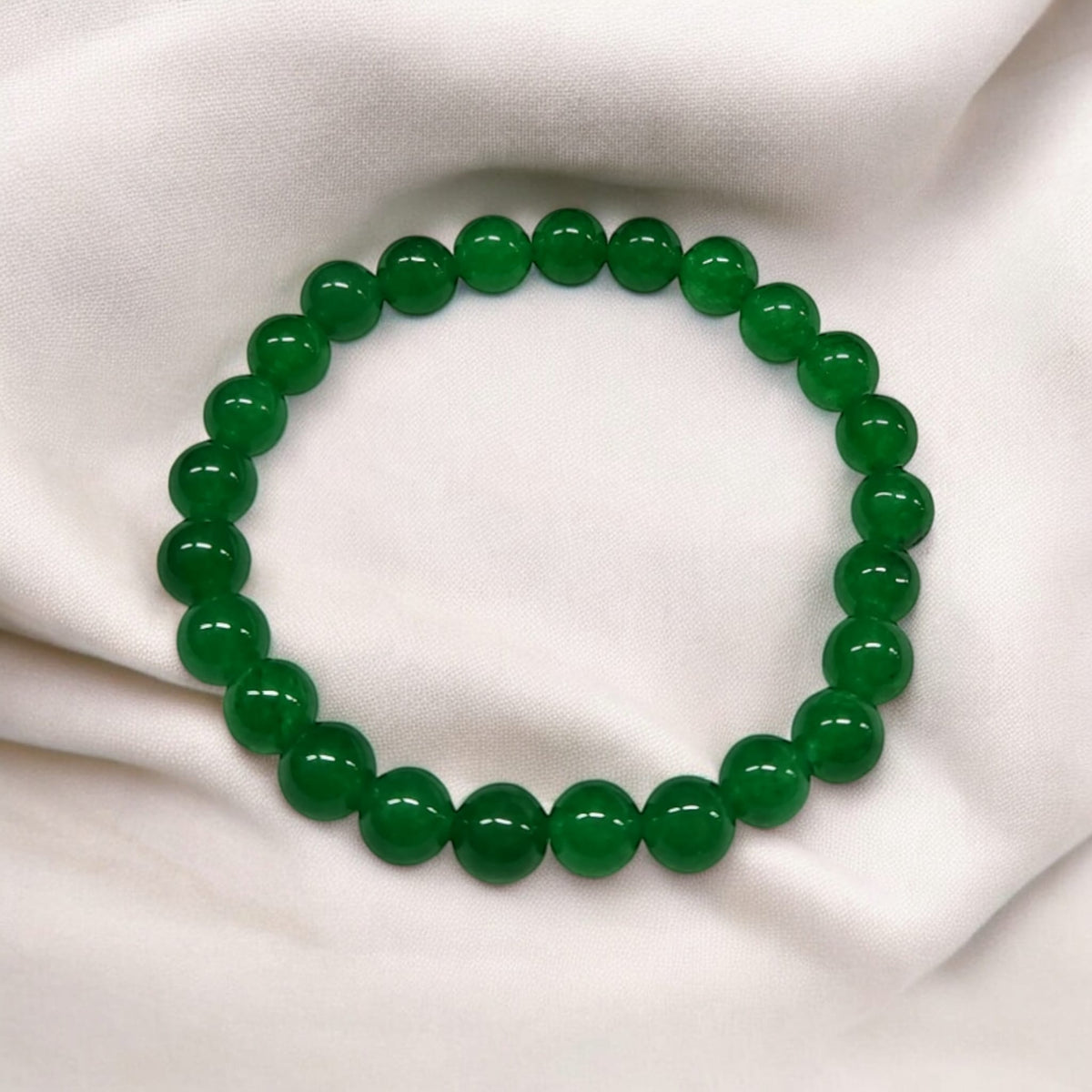 Naturelle perles verte.  20cm.