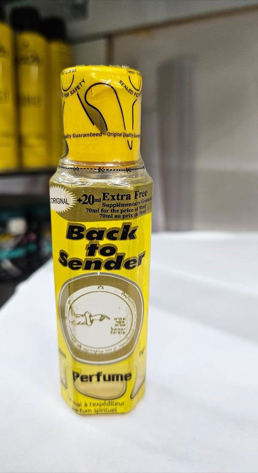 Back to sender. parfum spirituel de retour a l expediteur.   50ml.