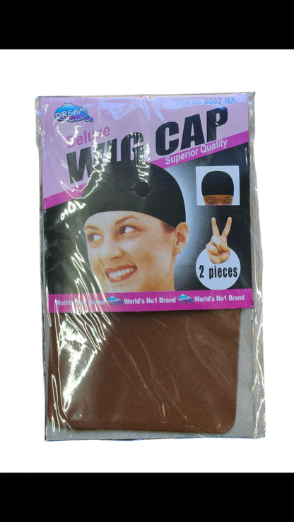 Bonnets de perruque noir,   2x.