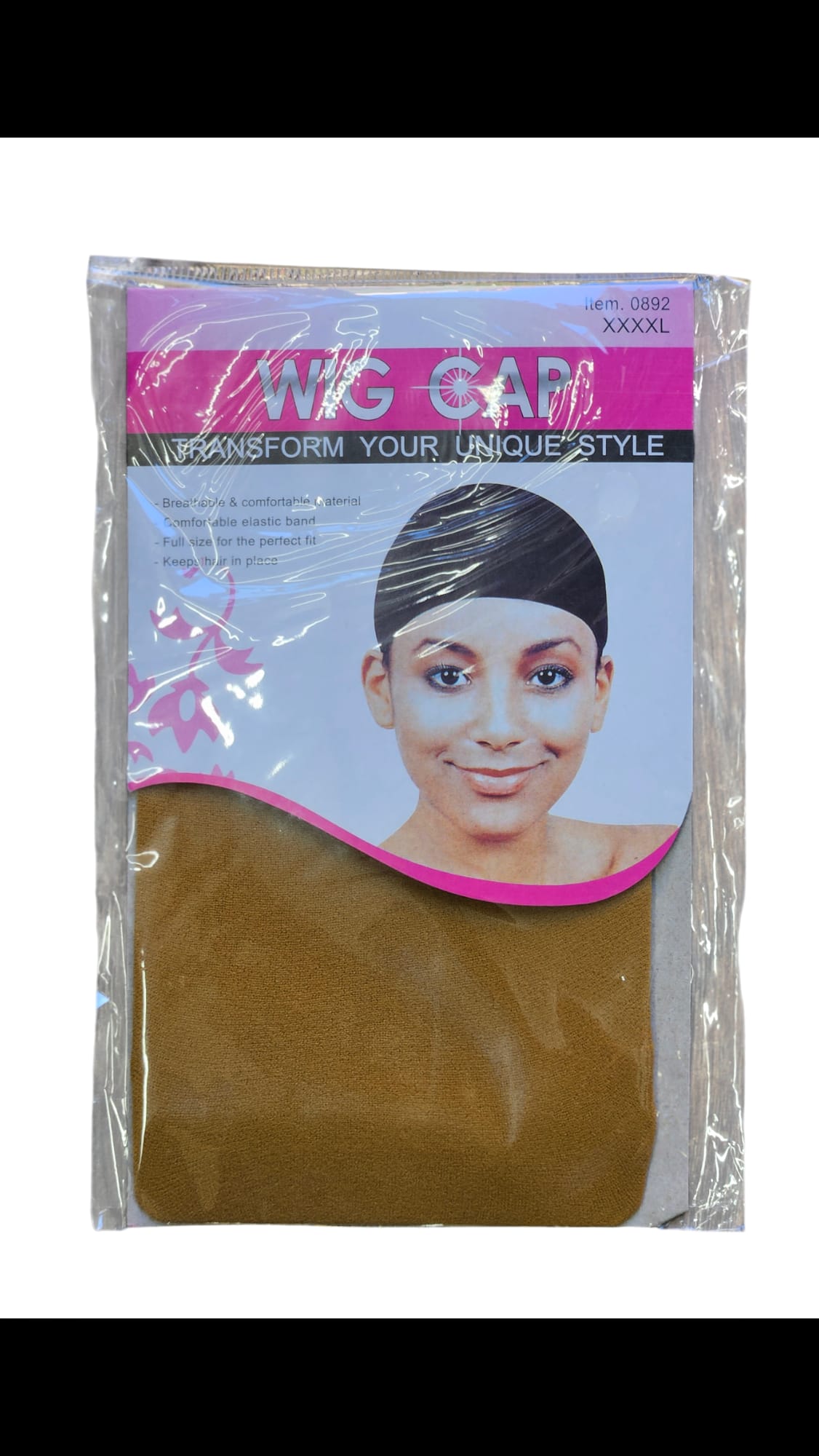 Bonnets de perruque noir,   2x.