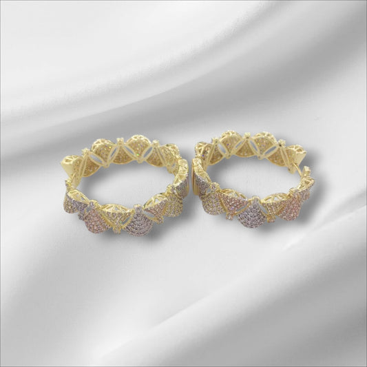 Boucles d oreilles tendance tricolores couler or.