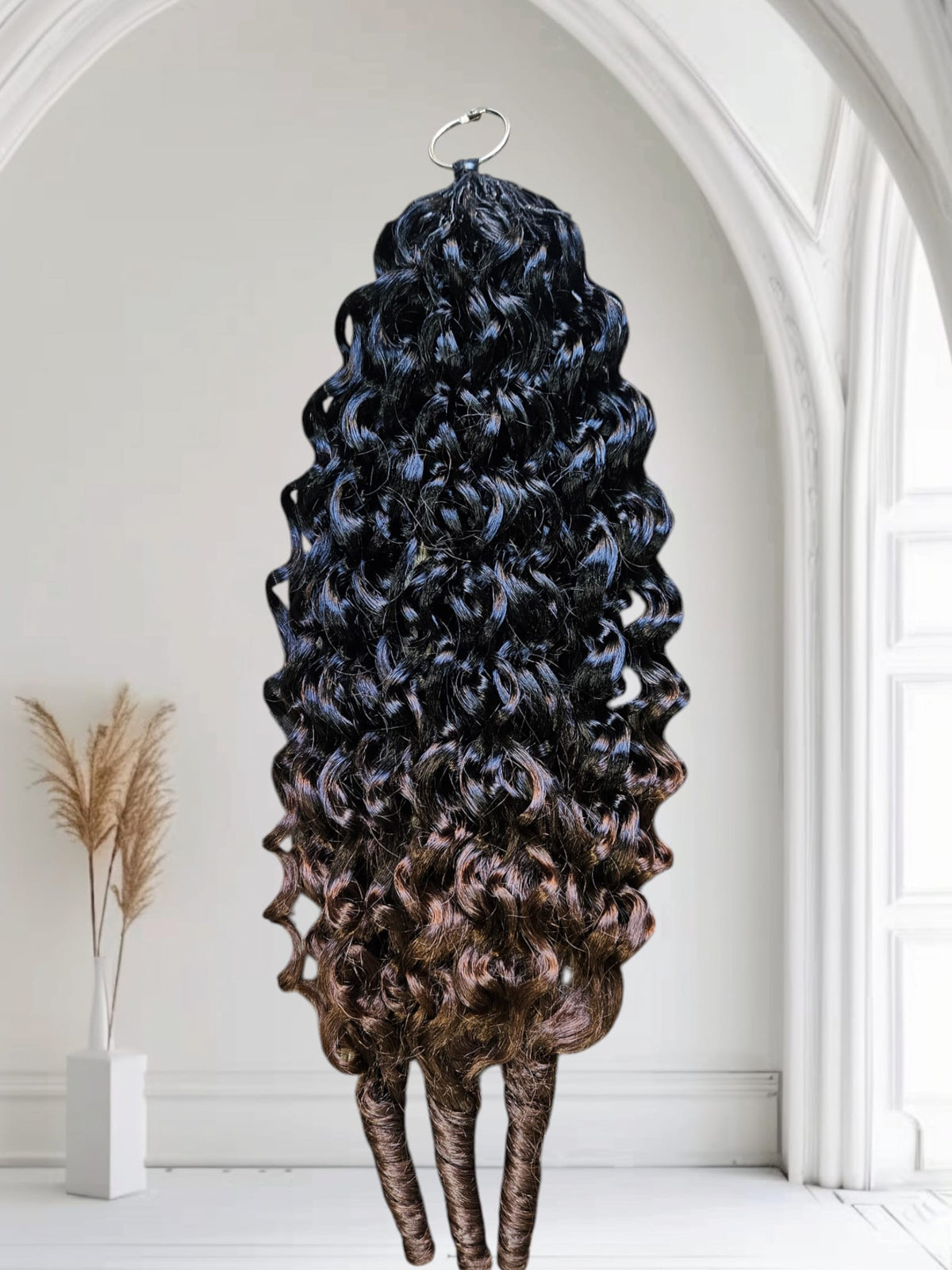 French curls,  boho braids extensions de cheveux synthetiques au crochet legeres comme une plume,  pre-separees et sans noeuds.  18  #1/30.