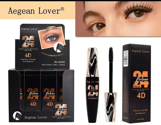 Mascara 24h 4D waterproof et sechage rapide.