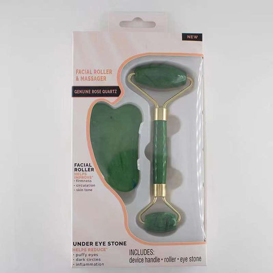 Rouleau et masseur facial.