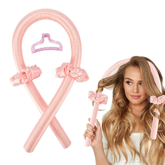 Bigoudi sans chaleur pour cheveux boucles pendant la nuit.