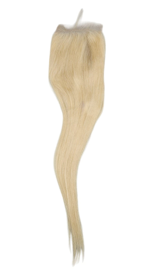 Closure donor 100% naturel,lisse    #613, sans raie,  4x4.
