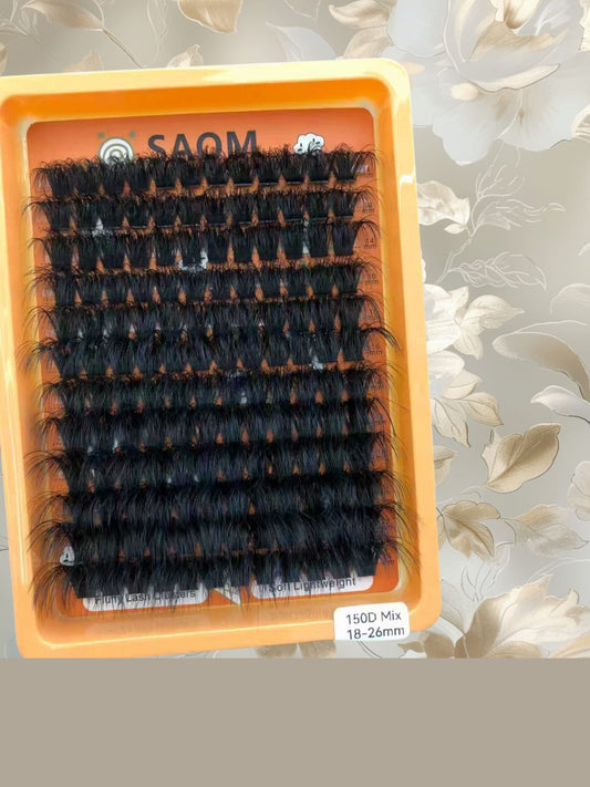 Extension de cils en touffes articielles,cils individuels. 150 mix.
