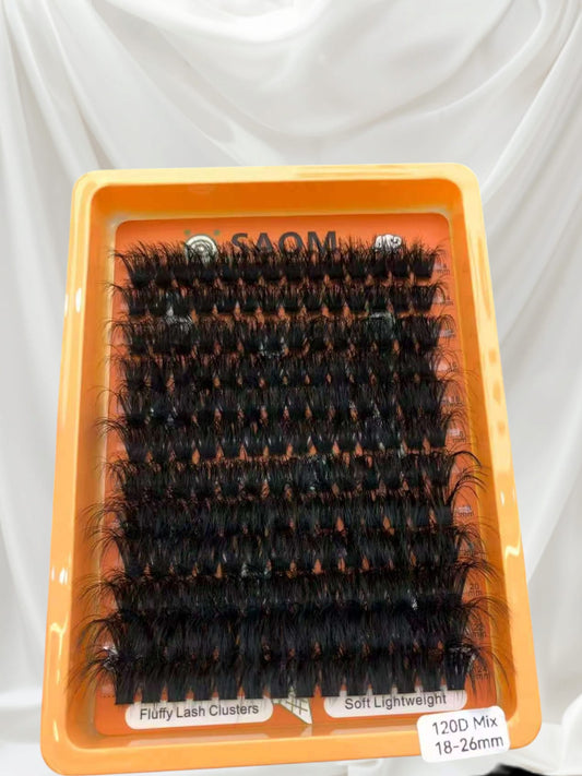 Extension de cils en touffes extensions,cils individuels.  120D mix.