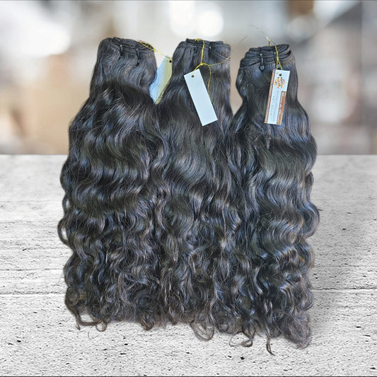 Lot des 3 paquets de tissage 100% cheveux cambodgiens,  french curls.