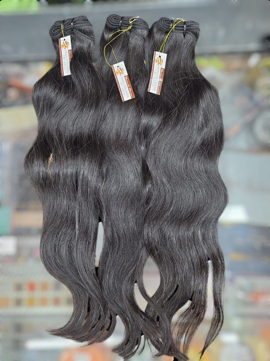 Lot de 3 paquets de tissage 100% cheveux cambodgiens, vague naturel.