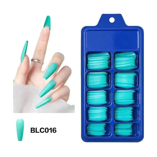 Faux ongles, 100pcs manicure longue couleur.