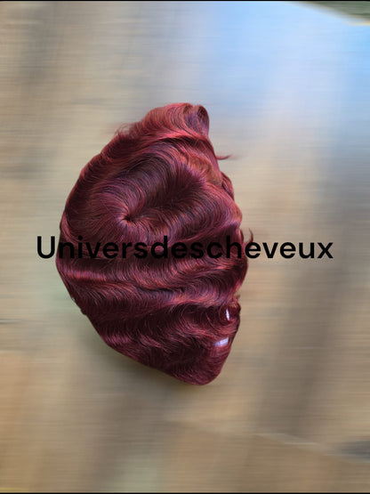 Perruque semi-naturelle, body wave court plat,  couleur naturelles.