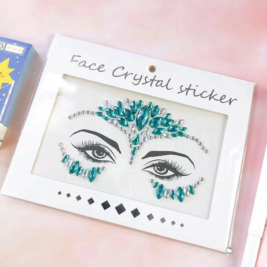 Autocollant cristal pour le visage.