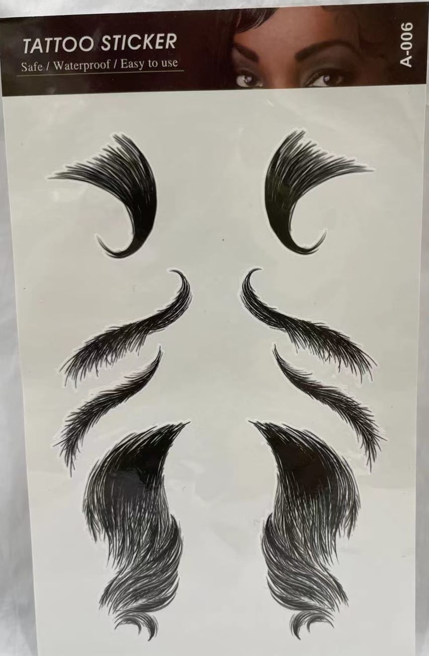 Tatouage autocollant sur impermeable et facile a utiliser.