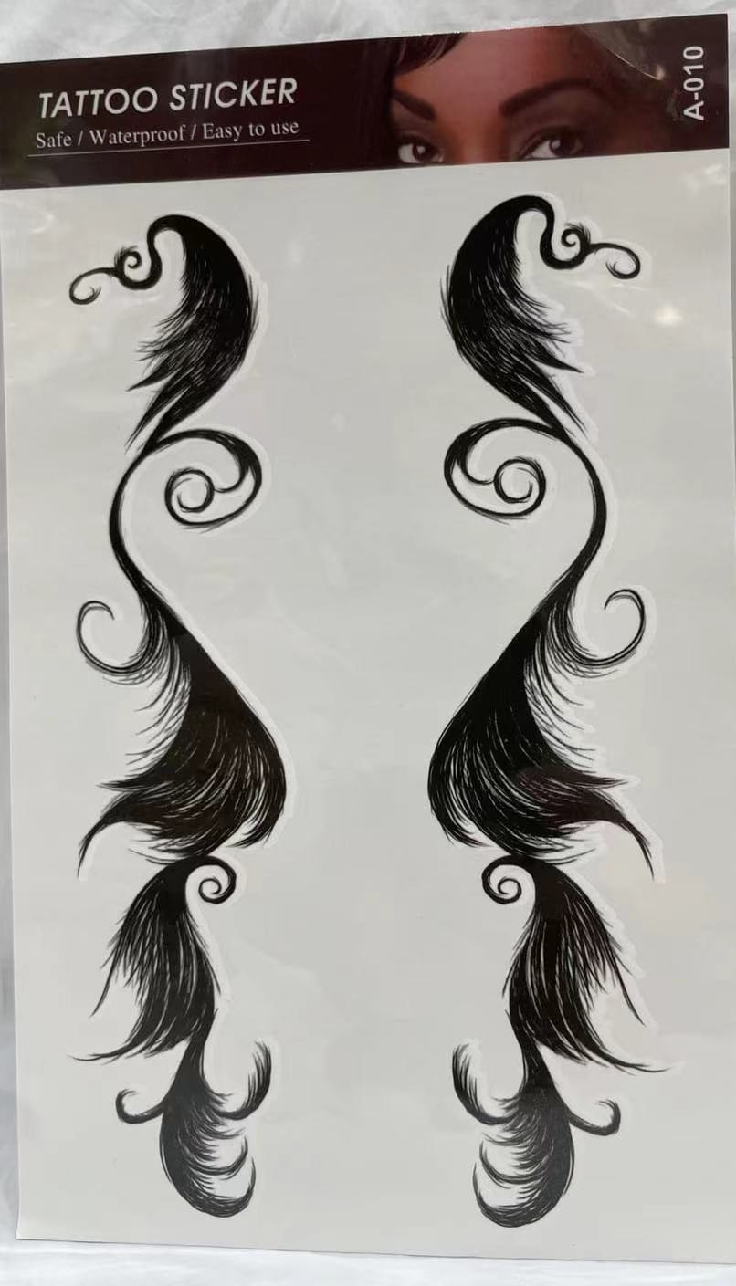 Tatouage autocollant sur impermeable et facile a utiliser.