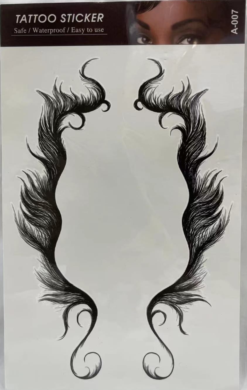 Tatouage autocollant sur impermeable et facile a utiliser.