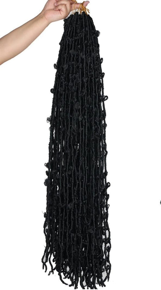 Extensions crochet en fausses locks effet naturel.