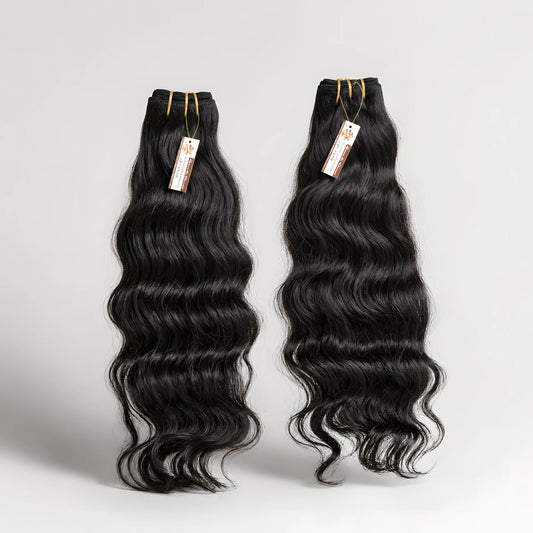 Indian Raw donor natural wavy single draw